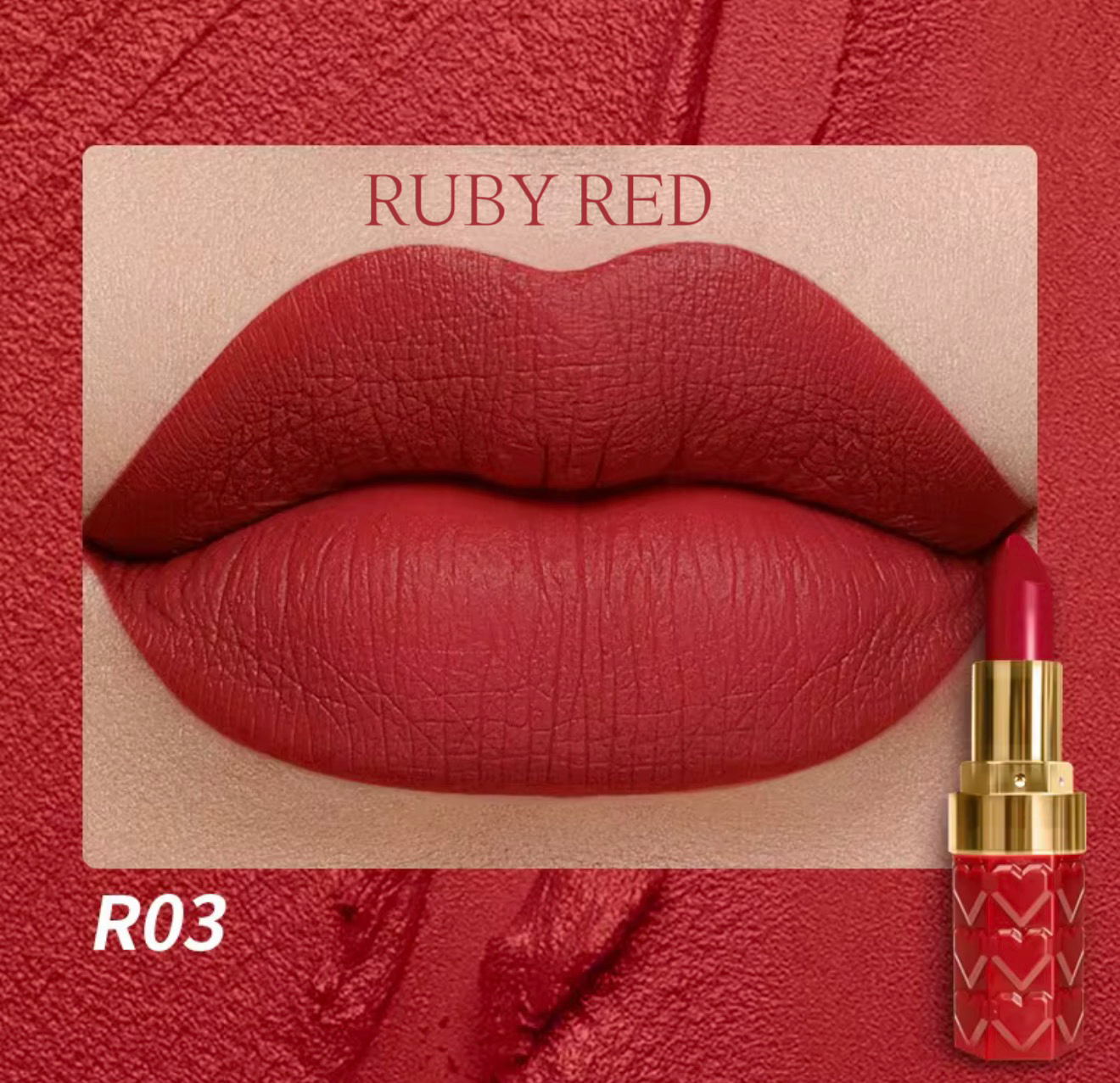 VEGAN VELVET HEART MATTE LIPSTICK