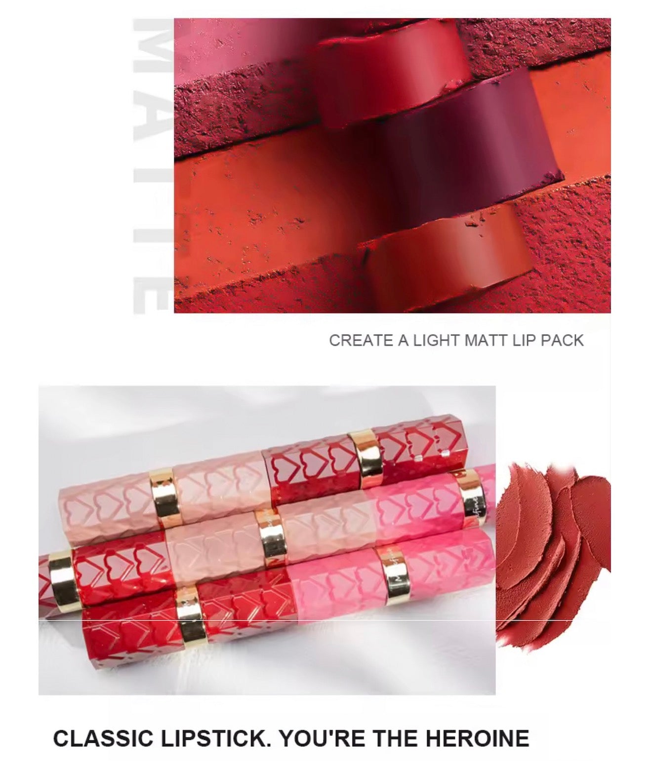VEGAN VELVET HEART MATTE LIPSTICK